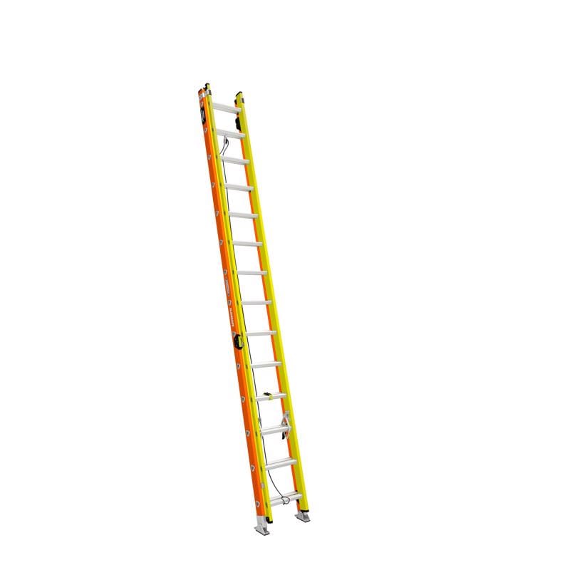 Werner T6228-2GS Glidesafe 28 ft. H Fiberglass Extension Ladder Type IA 300 lb. cap.