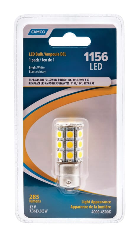 Camco 54605 LED Marker/Turn/Utility Automotive Bulb 1156