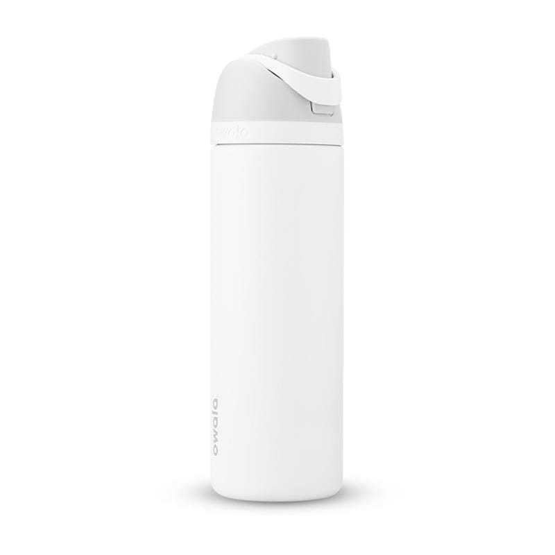 Owala C03771 FreeSip 24 fl. oz. Shy Marshmallow BPA Free Water Bottle with Spout Lid