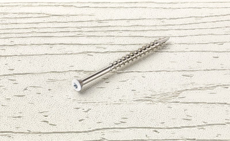 Starborn STX39T08250 Headcote No. 8 X 2-1/2 in. L White Star Trim Head Deck Screws 350 pk