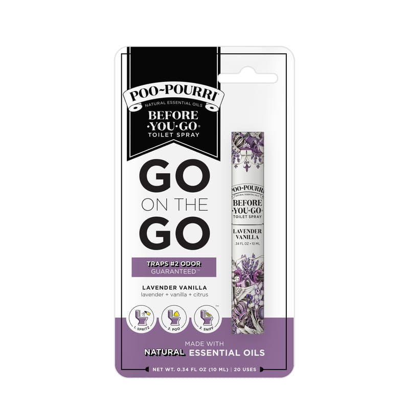 Poo-Pourri SET-10ML-LV-V1 Lavender Vanilla Scent Odor Eliminator 10 ml Liquid