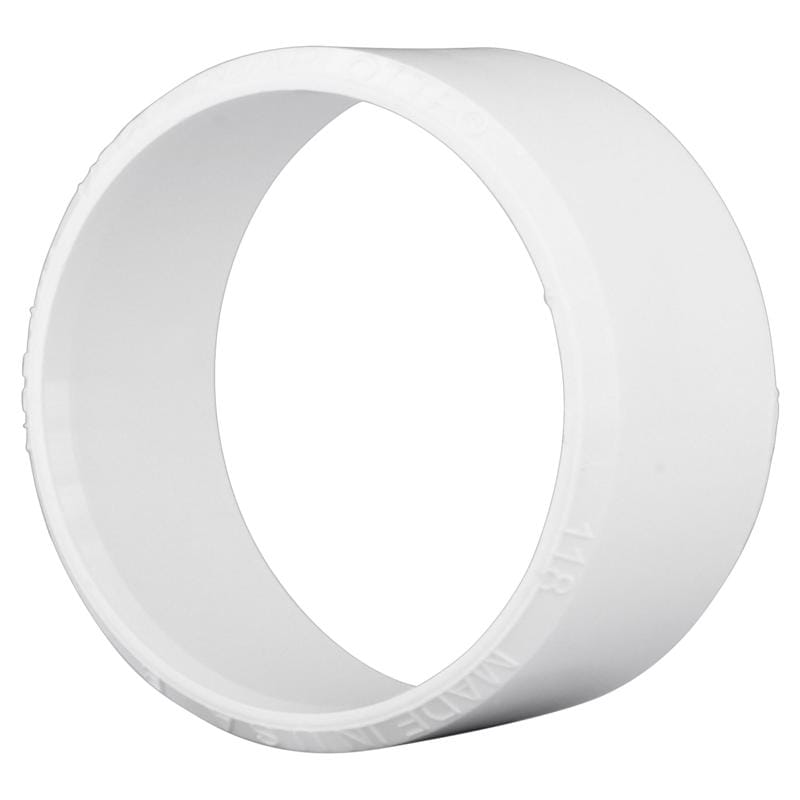Charlotte Pipe PVC001180800 4 in. Spigot X 4 in. D Hub PVC Adapter Bushing 1 pk