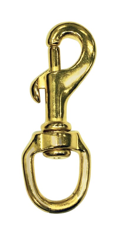 Baron 225B-1 1/4 1-1/4 in. D X 4-7/8 in. L Polished Bronze Bolt Snap 38 lb