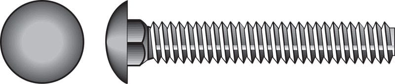 Hillman 0832669 1/2 in. X 6 in. L Zinc-Plated Stainless Steel Carriage Bolt 10 pk