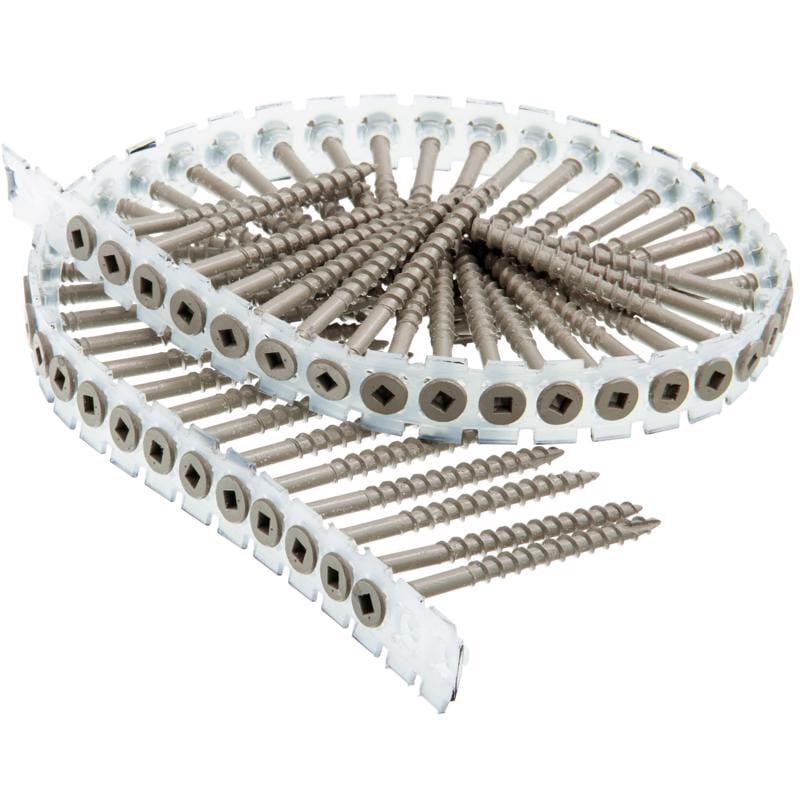 Senco 08D250WK Duraspin No. 8 Sizes X 2-1/2 in. L Square Flat Head Coarse Exterior Screws