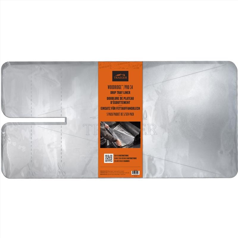 Traeger BAC818 Aluminum Drip Tray Liner 31.4 in. L X 15.4 in. W For Traeger Woodridge Series/ Pro 34
