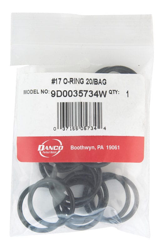 Danco 35734W 1-1/16 in. D X 7/8 in. D #17 Rubber O-Ring 20 pk