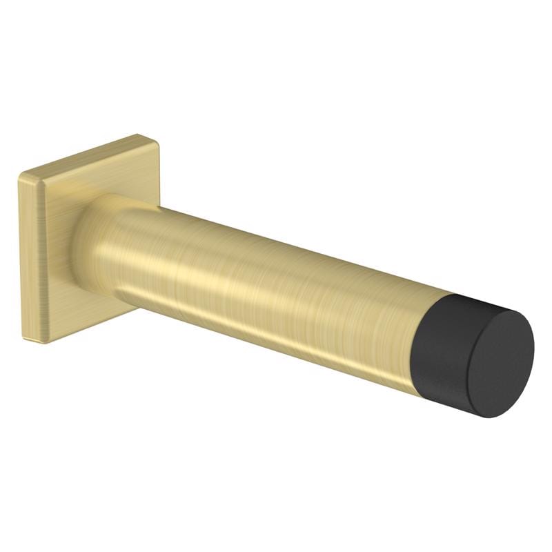 National Hardware N830-528 Reed 1 in. W X 3 in. L Aluminum Brushed Gold Door Stop Mounts to door and wall 1 i