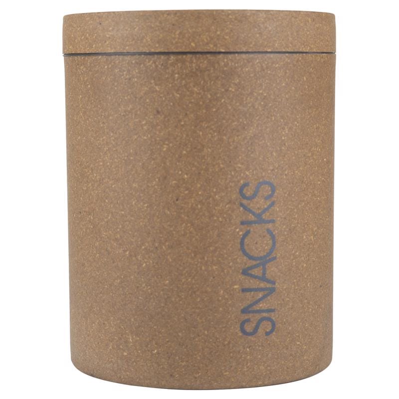 Loopy Products T-C-L-SNACK-001 Brown Molded Bamboo 77 oz Treat Canister For All Pets