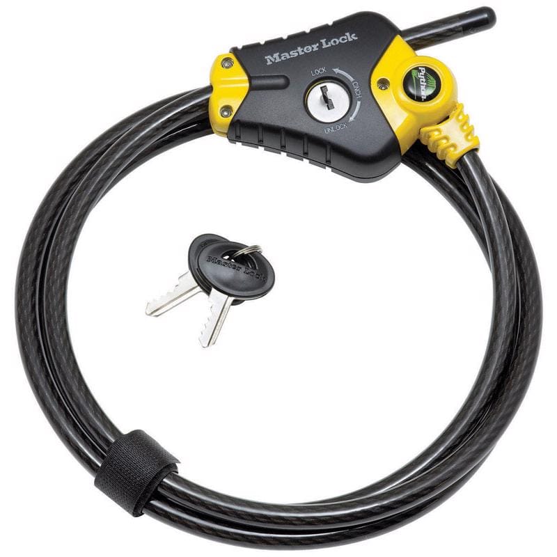 Master Lock 8413DPF Python 3/8 in. D X 72 in. L Vinyl Coated Steel Locking Cable