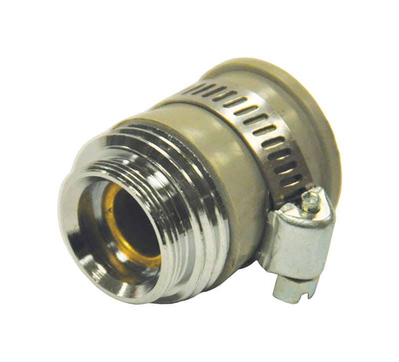 Danco 9D00010514 55/64 in.-27 or Female3/4 in. in. Brass Female/Male Garden Hose Aerator Adapter