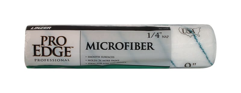 Linzer RC 172 0900 Pro Edge Microfiber 9 in. W X 1/4 in. Regular Paint Roller Cover 1 pk