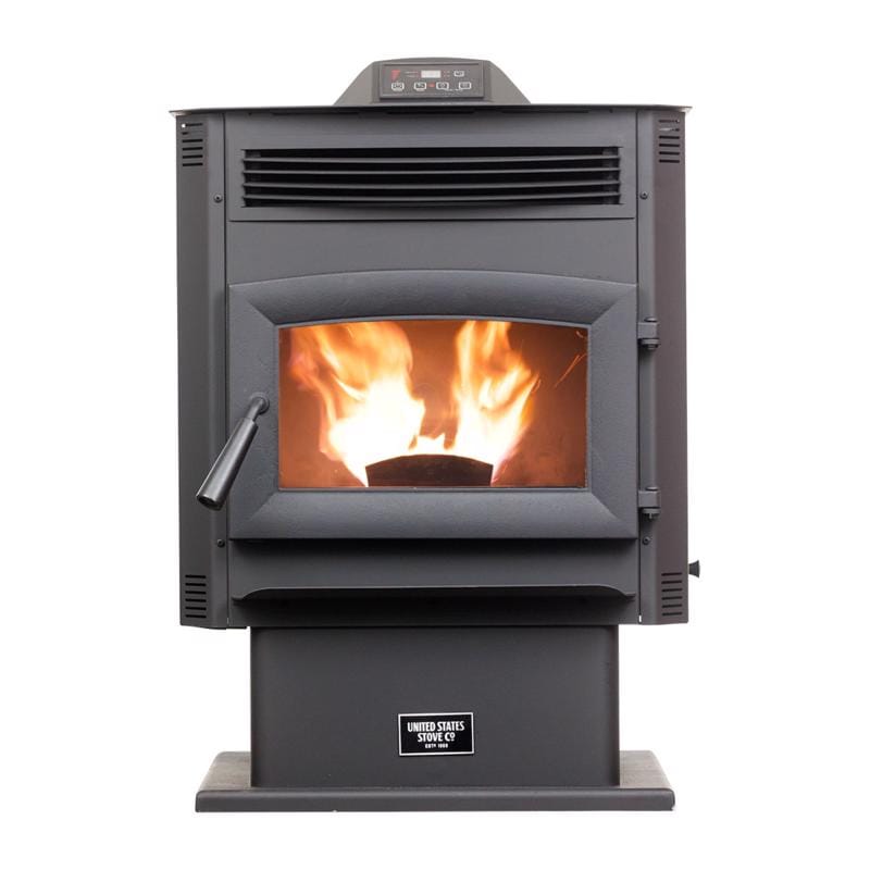 Us Stove US5517-W EPA Certified 2200 sq ft Wood Pellet Stove 90 lb. cap. Hopper
