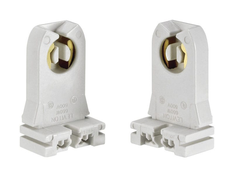 Leviton C20-13354-00W Thermoset Plastic Fluorescent Pedestal Base Lampholder 1 pk