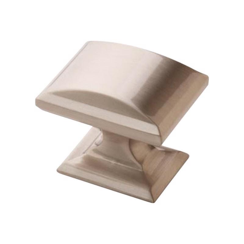 Amerock BP29340G10 Candler Square Cabinet Knob 1-1/8 in. Satin Nickel 1 pk