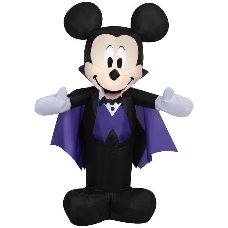 Disney 555395 4 ft. Prelit Mickey as Vampire Inflatable
