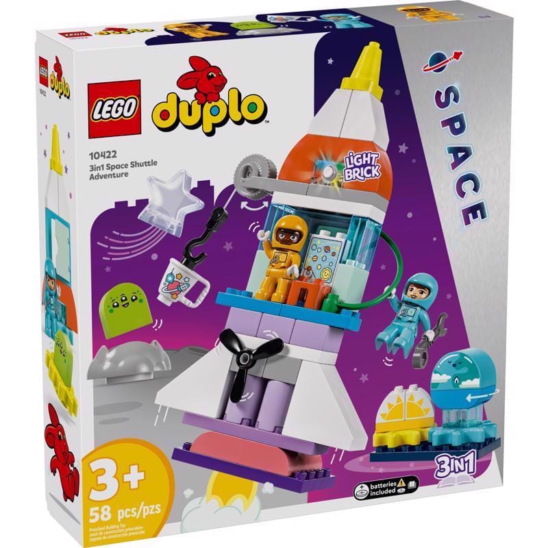 Lego 10422 DUPLO 3in1 Space Shuttle Adventure Building Set Multicolor 58 pc