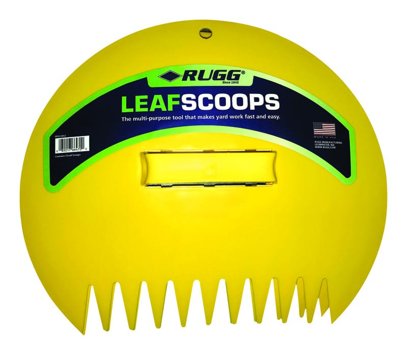 Rugg PPLS1012 12.25 in. 11 Tine Poly Leaf Scoop