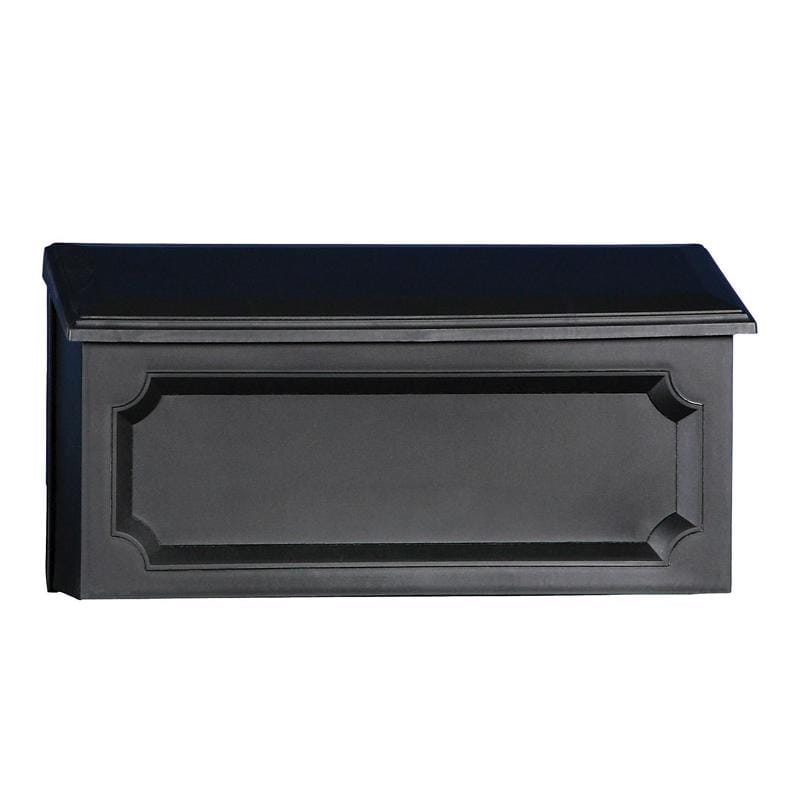 Architectural Mailboxes WMH00BAM Windsor Classic Plastic Wall Mount Black Mailbox