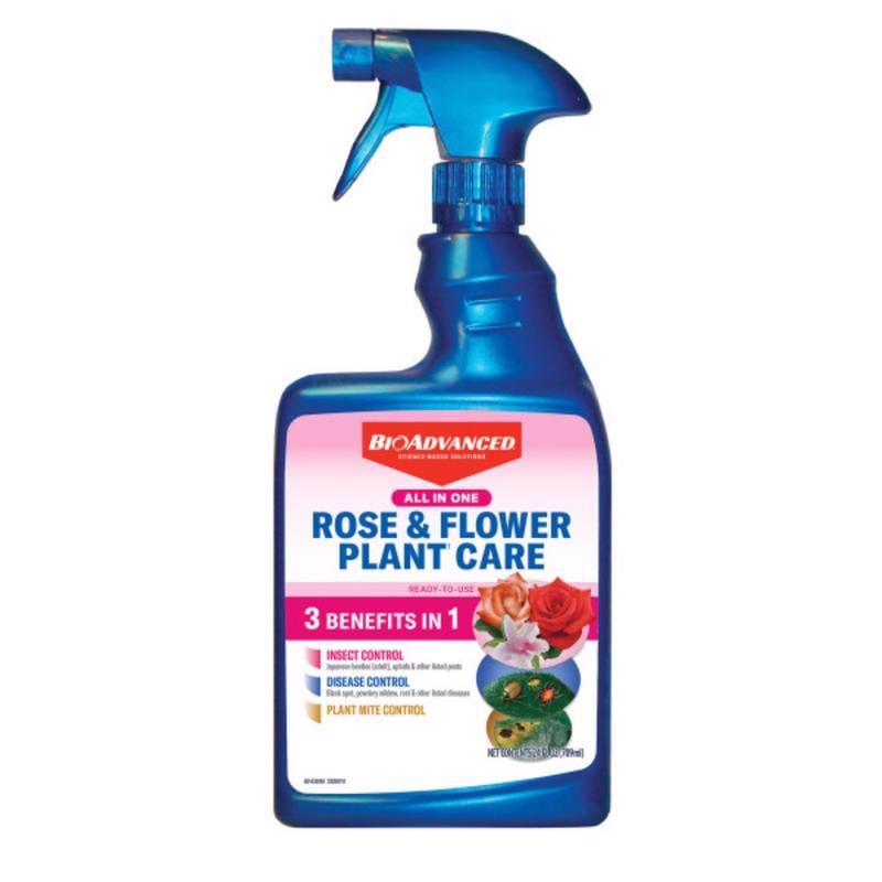 BioAdvanced 820156B All-in-One, Ready-to-Use Rose and Flower Care Spray 24 oz