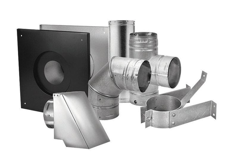 Duravent 3PVL-KHA 3 in. H X 12 in. W Silver Steel Pellet Vent Kit