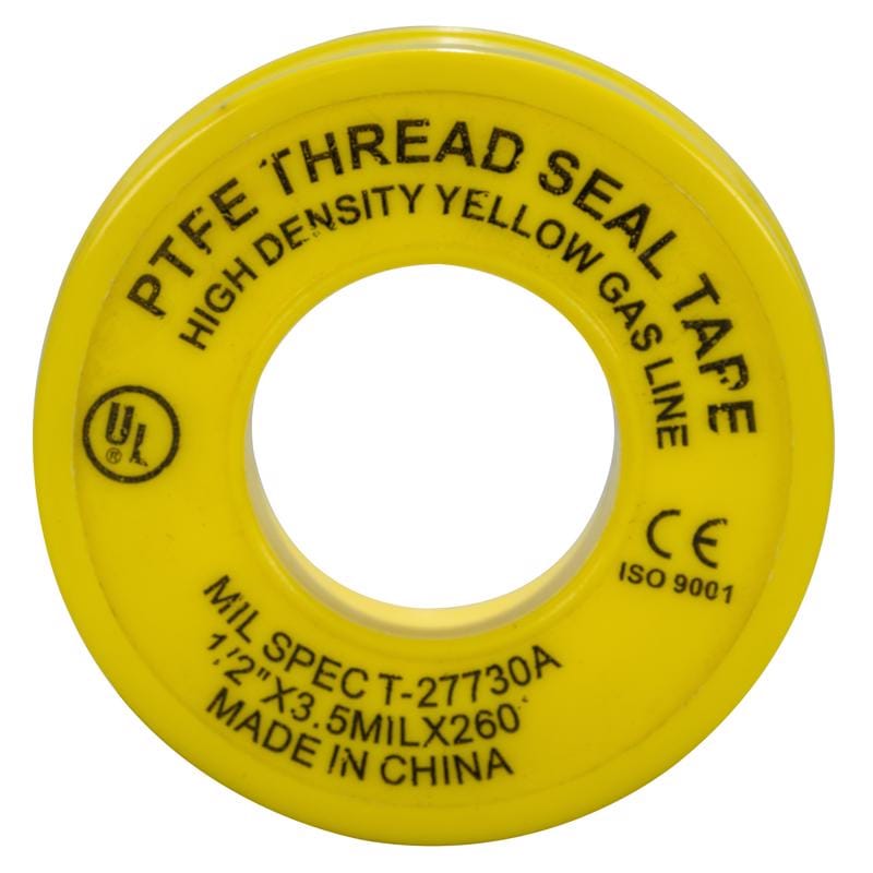 Weld-On 80320 Yellow 1/2 in. W X 260 in. L Thread Seal Tape
