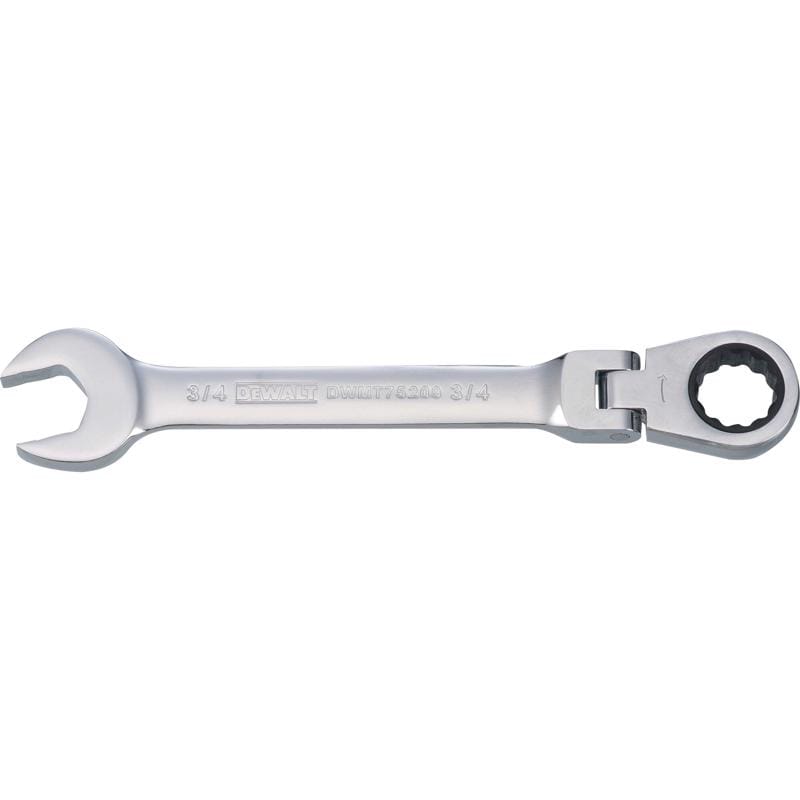 Dewalt DWMT75209OSP 3/4 in. X 3/4 in. 12 Point SAE Flex Head Combination Wrench 8.46 in. L 1 pc