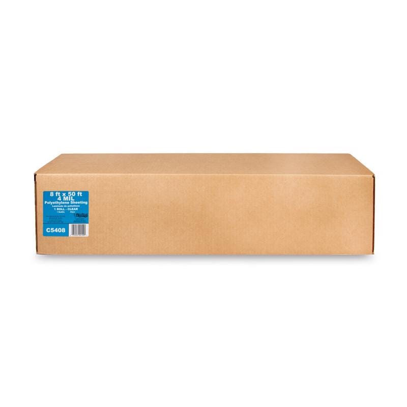 Film-Gard 625902 Plastic Sheeting 4 mil X 8 ft. W X 50 ft. L Polyethylene Clear