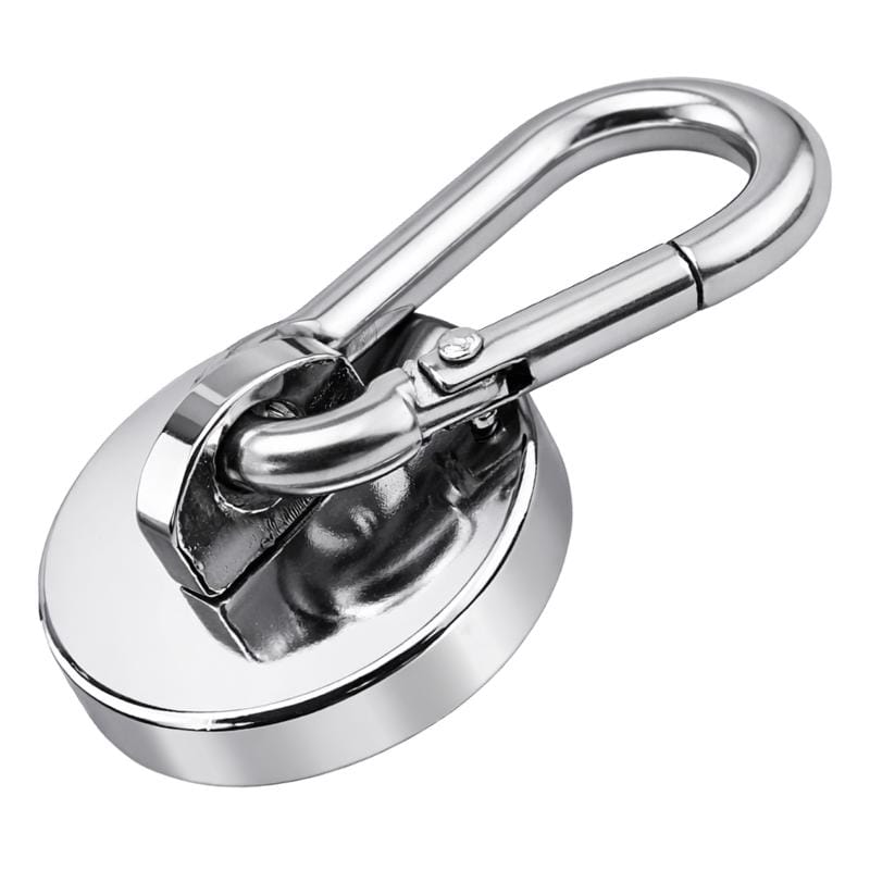 Magnet Source 07587 .225 in. L X 1.125 in. W Silver Carabiner Magnet 45 lb. pull 1 pc