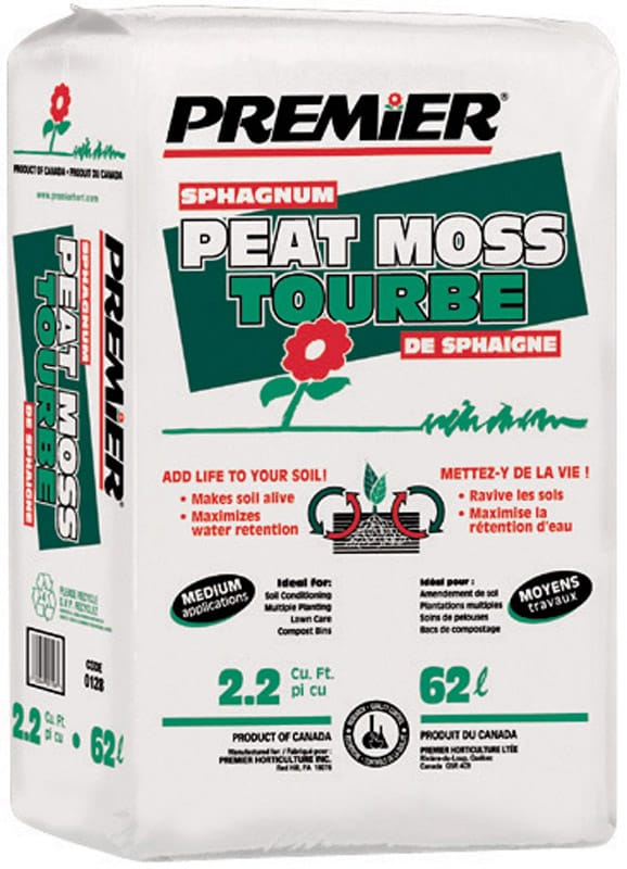Premier 0128P Organic Sphagnum Peat Moss 2.2 ft