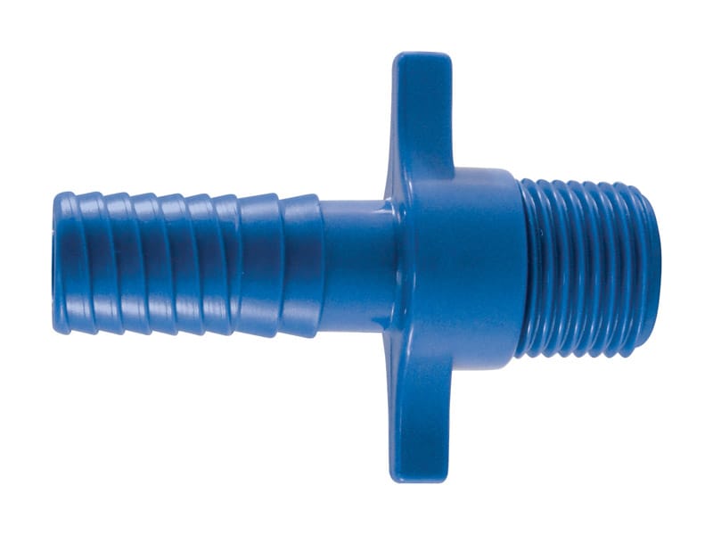 Apollo ABTMA125PK Blue Twister 1/2 in. Insert in to X 1/2 in. D MPT Acetal Male Adapter 5 pk