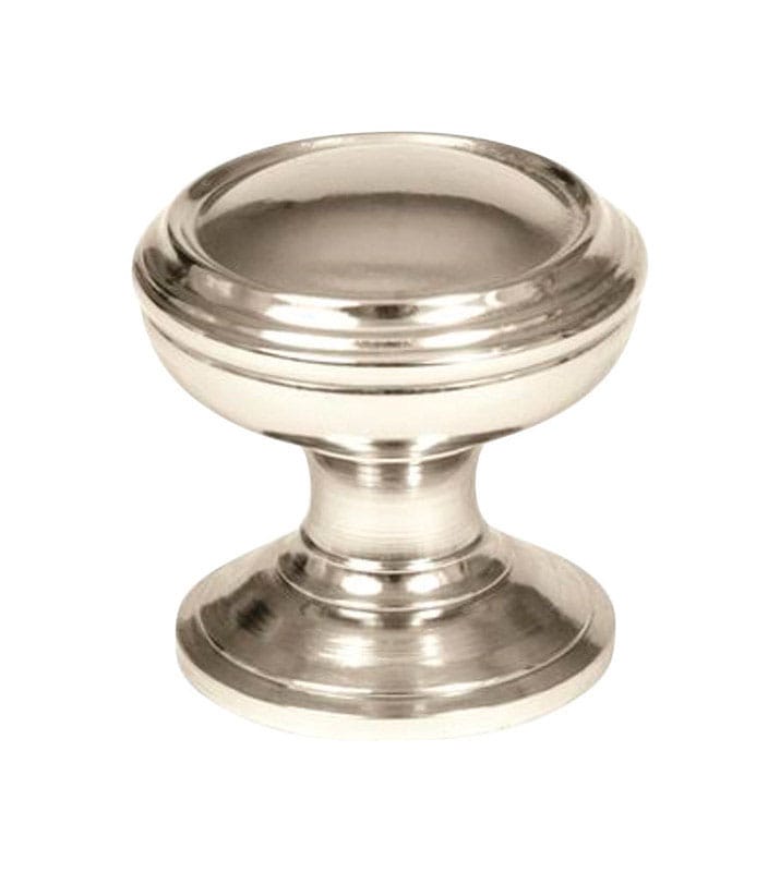 Amerock 2000659 Revitalize Round Cabinet Knob 1-1/4 in. D 1-1/4 in. Polished Nickel 1 pk