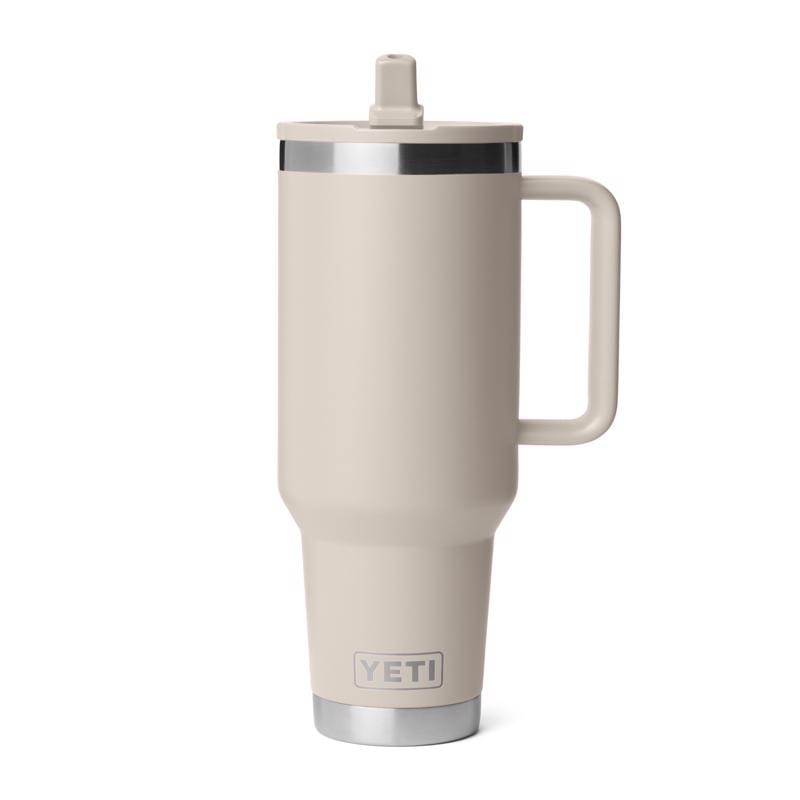 Yeti 21071506981 Rambler 40 oz Cape Taupe BPA Free Travel Straw Mug