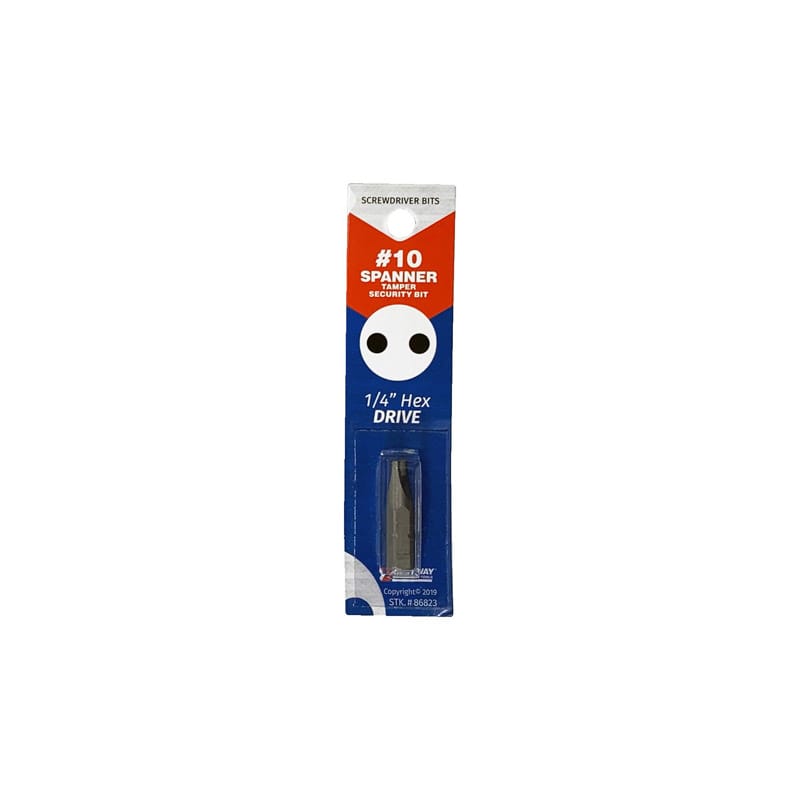 Best Way Tools B86823 Spanner #10 X 1 in. L Tamper-Proof Security Bit Carbon Steel 1 pc