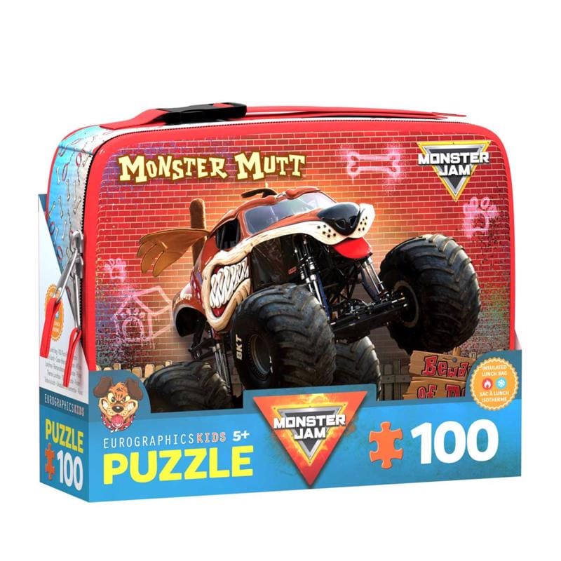 Eurographics 9100-5941 Monster Mutt Lunch Bag Puzzle 100 pc
