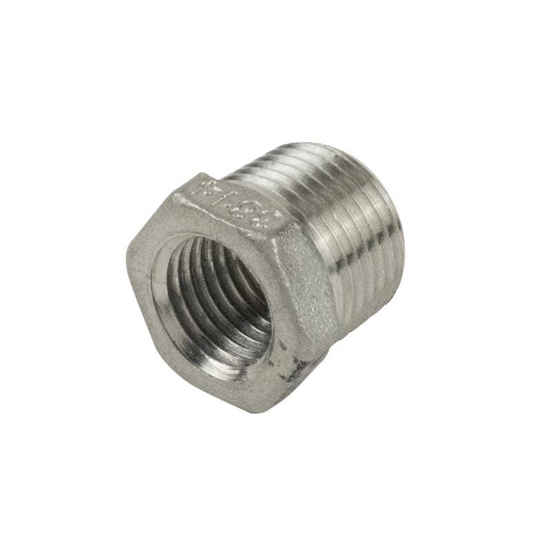 B&K SF-828 Proline 1/2 in. MIP in. X 3/8 in. D FIP Stainless Steel 4 in. L Adapter Bushing