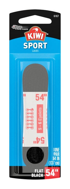 Kiwi 70431 Sport 54 in. Black Shoe Laces
