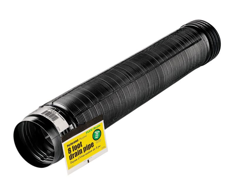 Flex-Drain 54022 4 in. D X 8 ft. L Poly Drain Pipe