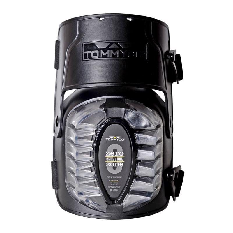 Tommyco 30507 6.7 in. L X 6.9 in. W Rough Terrain Hinged Knee Pads Black One Size Fits All