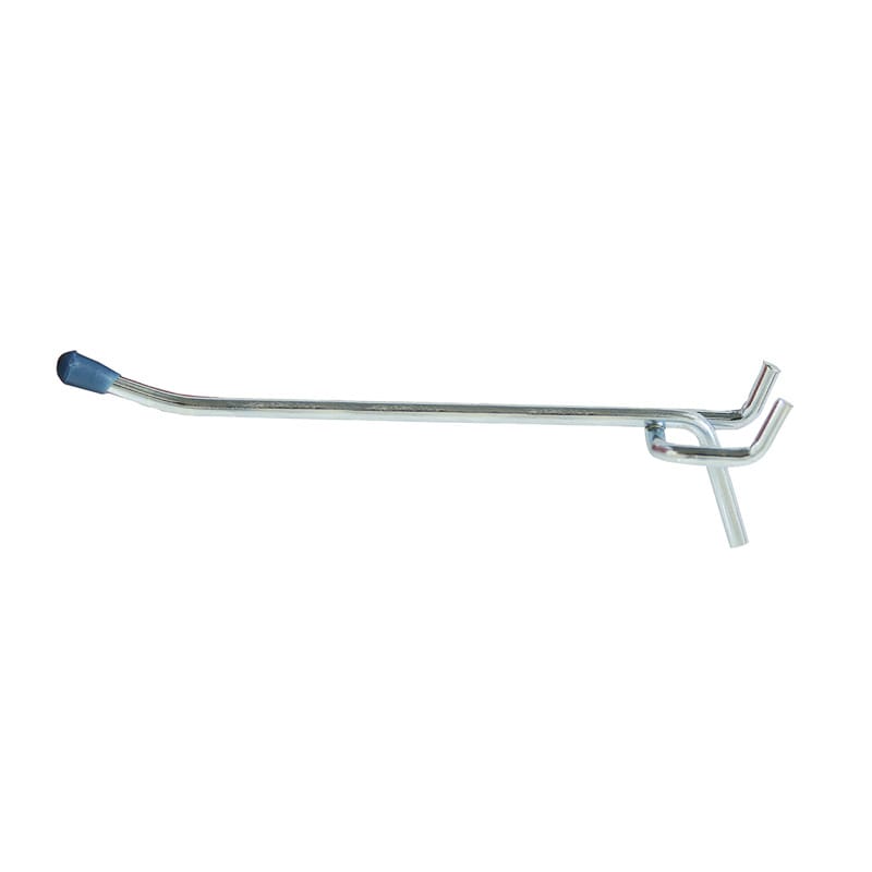 Crawford 18360 Zinc Plated Silver Steel 6 in. Peg Hooks 3 pk