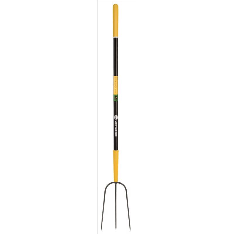 John Deere BPJ-3F-JD 3 Tine Steel Manure Fork 48 in. Fiberglass Handle