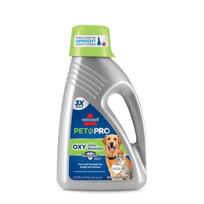 Bissell 1990 Pet Urine Eliminator + Oxy Pet Stain Carpet Cleaner 48 oz Liquid Concentrated