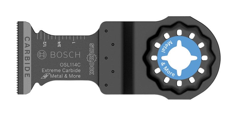 Bosch OSL114C Starlock 1-1/4 in. X 4 in. L Carbide Plunge Blade 1 pk