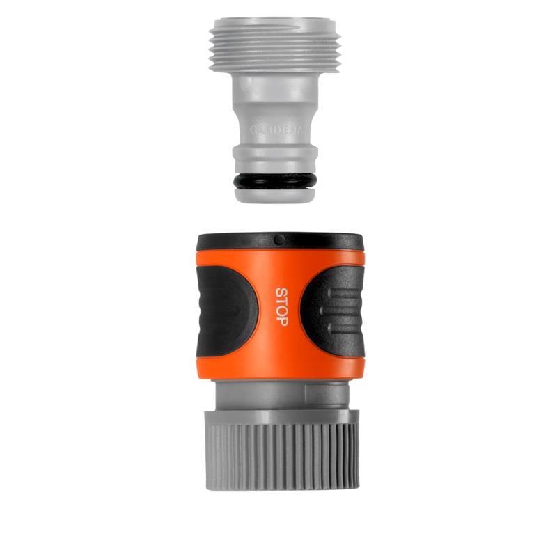 Gardena 06944-80.000.00 5/8 in. Nylon/ABS Non-Threaded Male Hose Connector with Water Stop