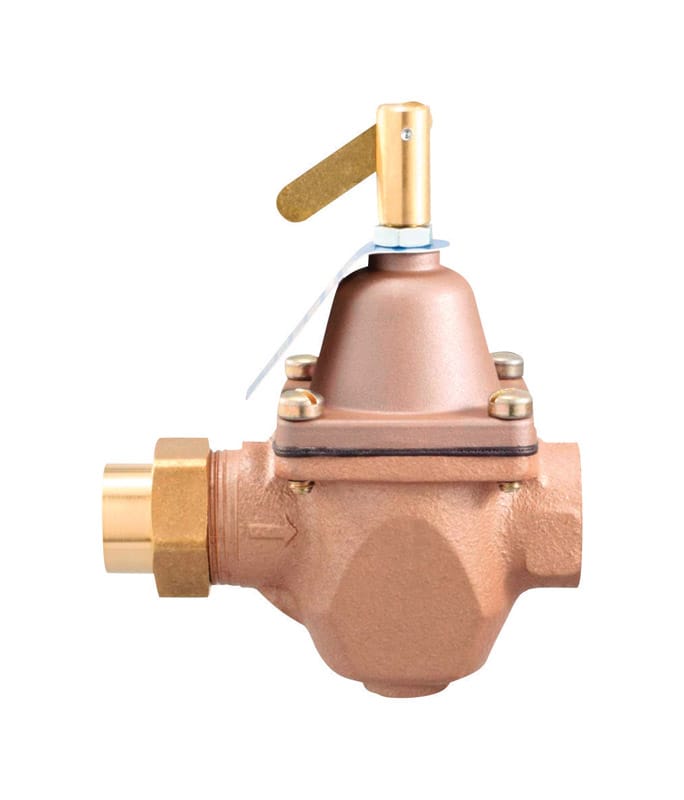 Watts 0950001 1/2 in. Female Solder Union Bronze Water Pressure Regulating Valve 1/2 in. FNPT 1 pk
