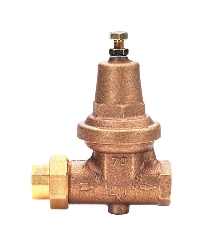 Zurn 1-70XLC 1 in. Female Copper Sweat Union Bronze Water Pressure Reducing Valve FNPT