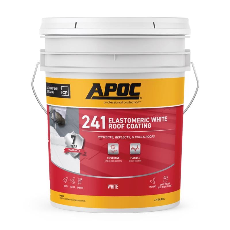 Apoc AP-2415 Gloss White Acrylic Roof Coating 5 gal