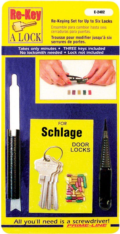 Prime-Line E 2402 No. 5 Metal Re-Keying Kit 1 pk