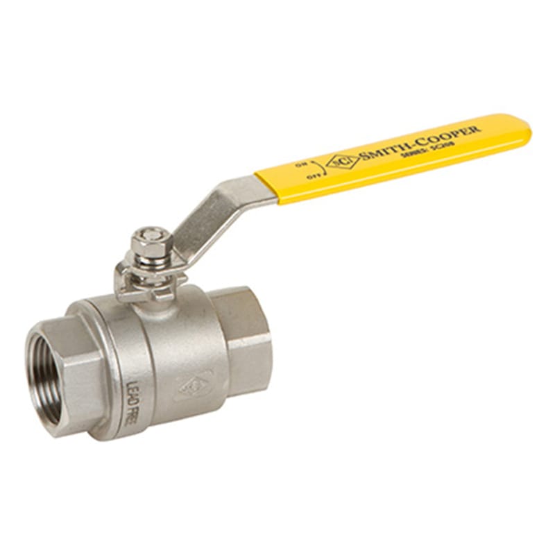 Smith-Cooper 4373001020 3/8 in. 304 Stainless Steel FIP Ball Valve Full Port Lever
