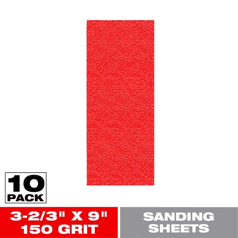 Diablo DCS323150S10G 9 in. L X 3-2/3 in. W 150 Grit Aluminum Oxide Sanding Sheet 10 pk